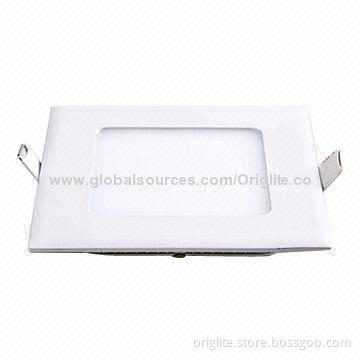 6W LED Panel Light, 85-245V AC/Ultra-thin/Samsung Chip/SMD2835/85lm/W, Square Shape/12mm Thickness